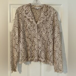 Andrea Behar Vintage Sheer Blouse Size 16